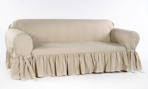 Cotton dock ruffled - cotton, round
